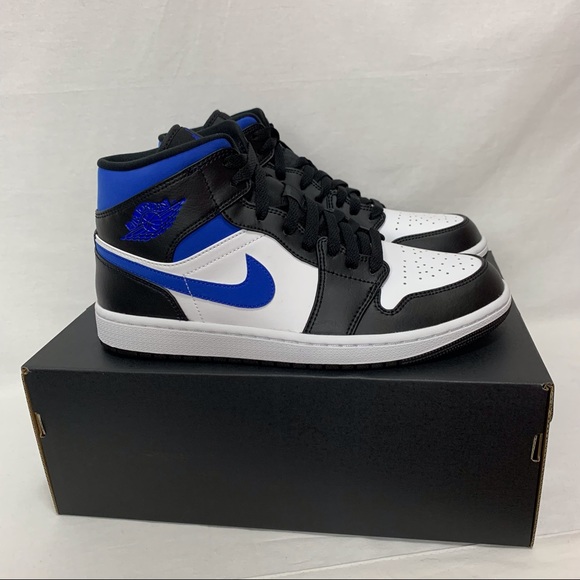 Jordan Other - Air Jordan 1 Mid White Black Royal New